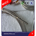 China flexible sonda 0.25 / 0.5 / 1 / 1.5mm dia mineral aislado termopar